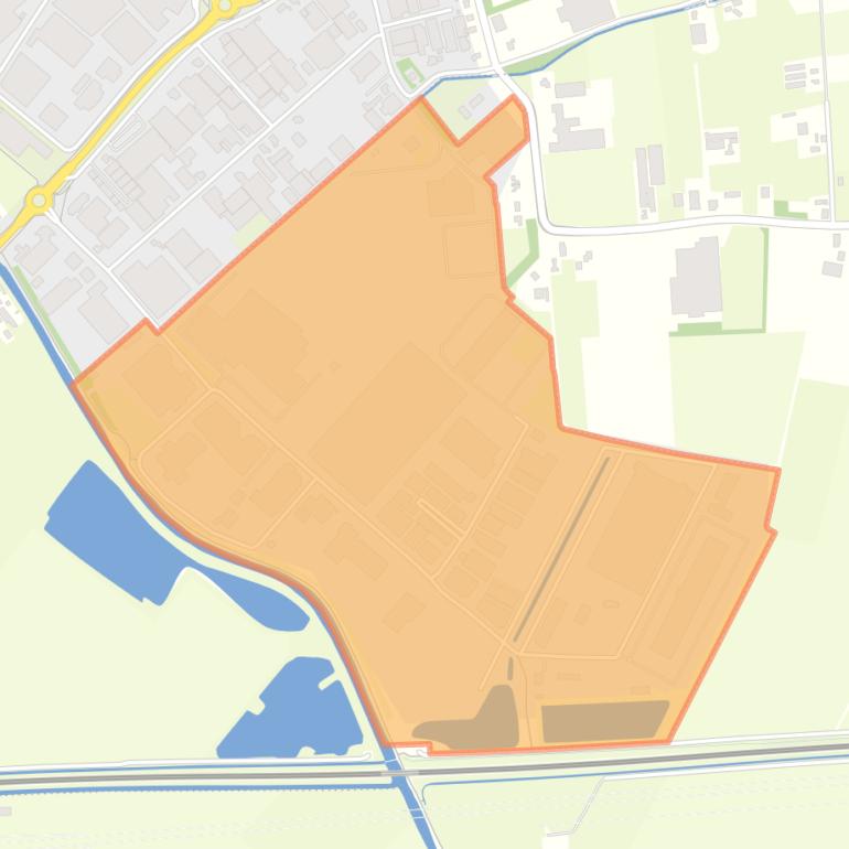 Kaart van de buurt Bedrijventerrein Pannenhuis.