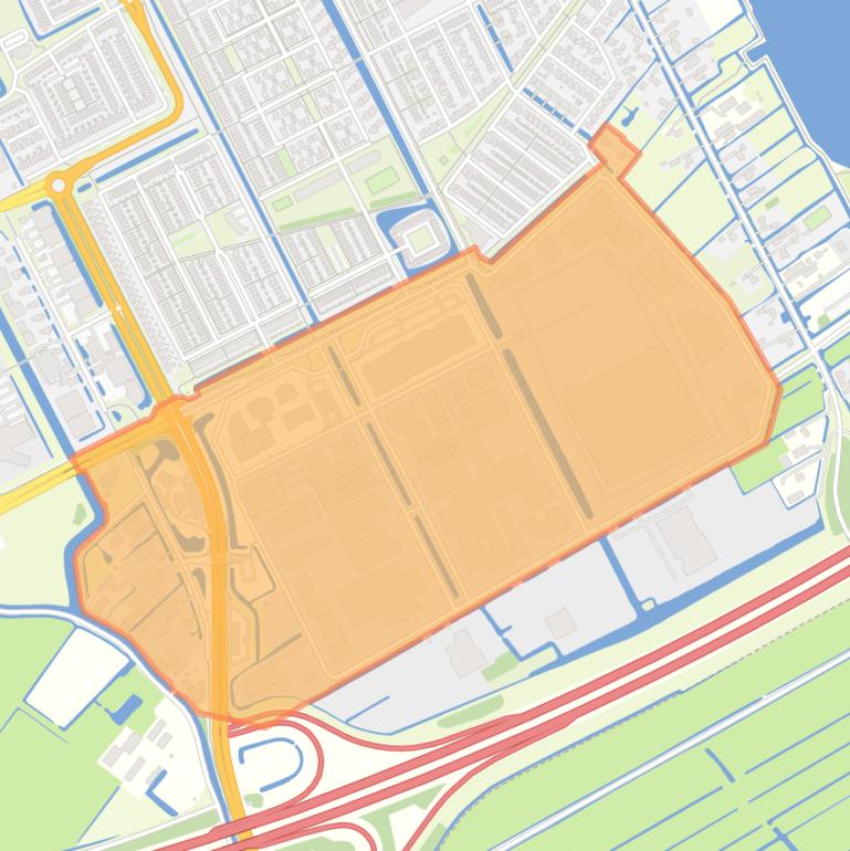Kaart van de buurt Bedrijventerrein Polanen.