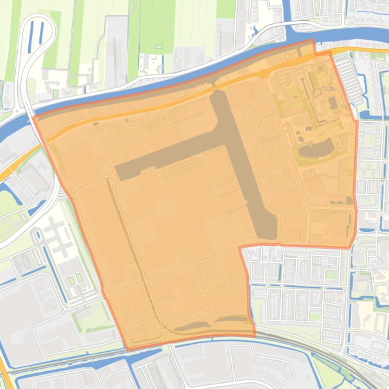 Kaart van de buurt Bedrijventerrein Rijnhaven-Oost.