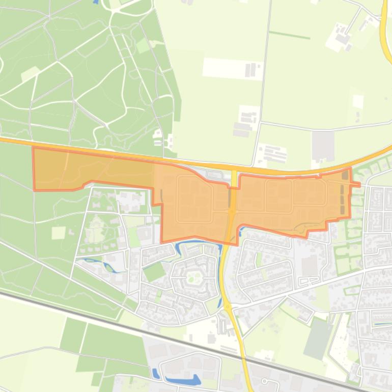 Kaart van de buurt Bedrijventerrein Rijt-West en Rijt-Oost.