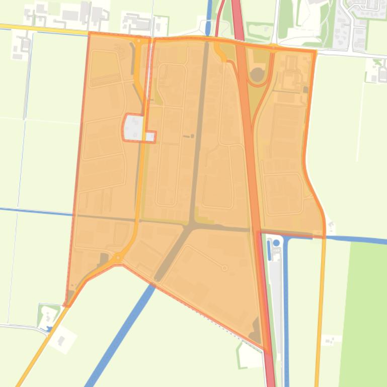 Kaart van de buurt Bedrijventerrein Robbenplaat.