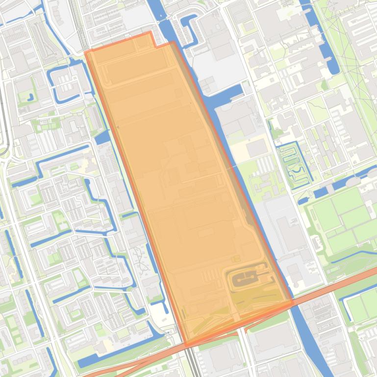 Kaart van de buurt Bedrijventerrein Schieweg-Noord.