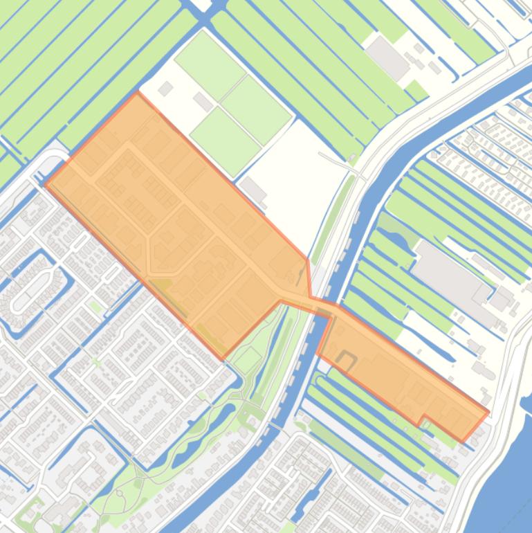 Kaart van de buurt Bedrijventerrein ’t Ambacht.