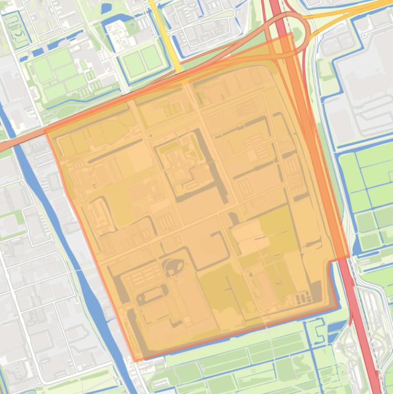 Kaart van de buurt Bedrijventerrein Technopolis.