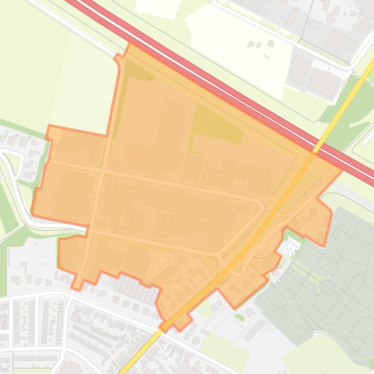 Kaart van de buurt Bedrijventerrein Timmersveld.