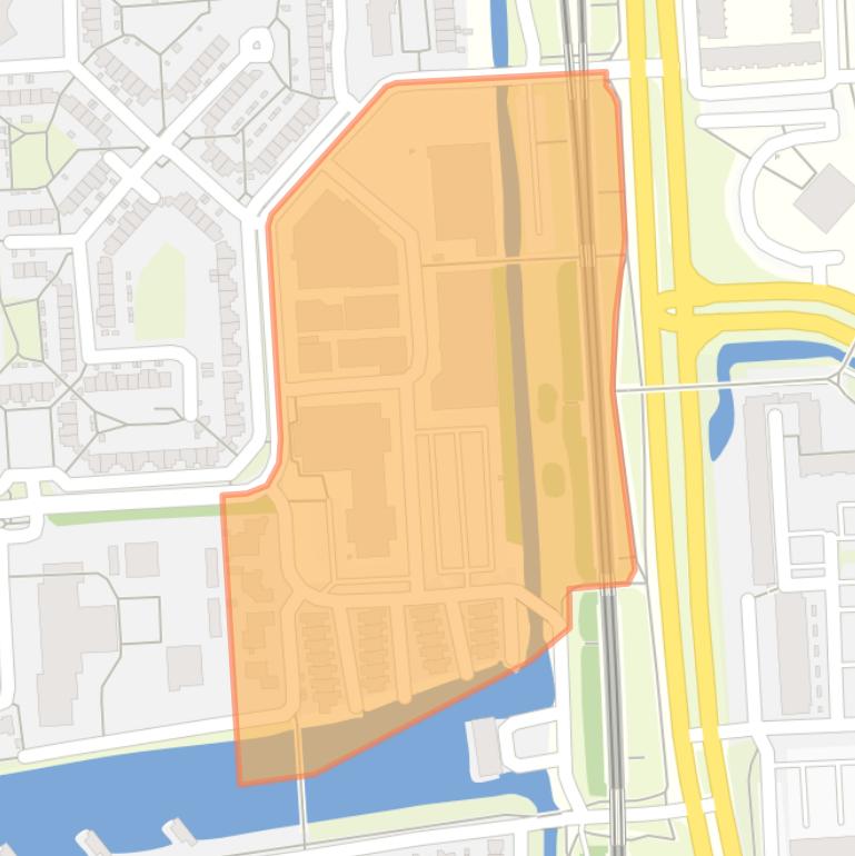 Kaart van de buurt Bedrijventerrein Tjalk.