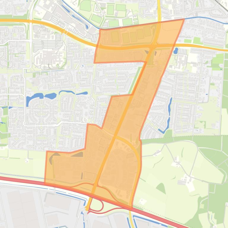 Kaart van de buurt Bedrijventerrein Twentepoort - Stadion.