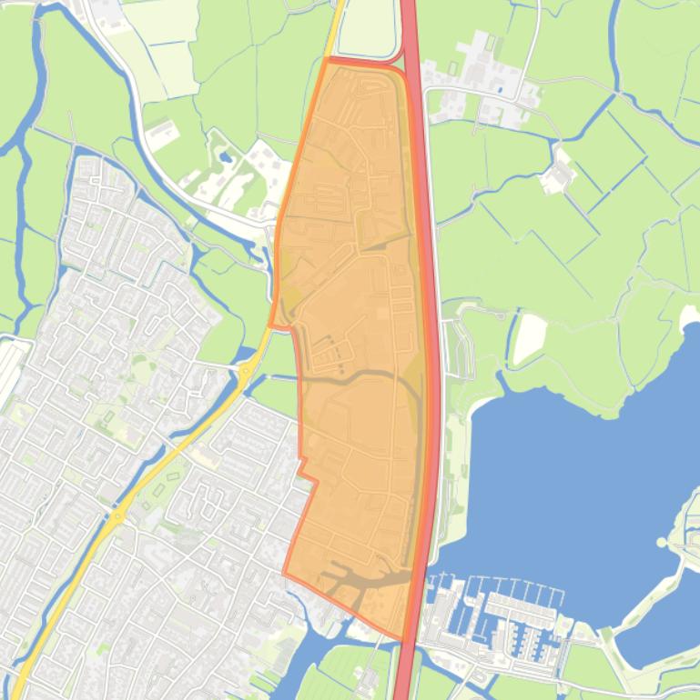 Kaart van de buurt Bedrijventerrein.