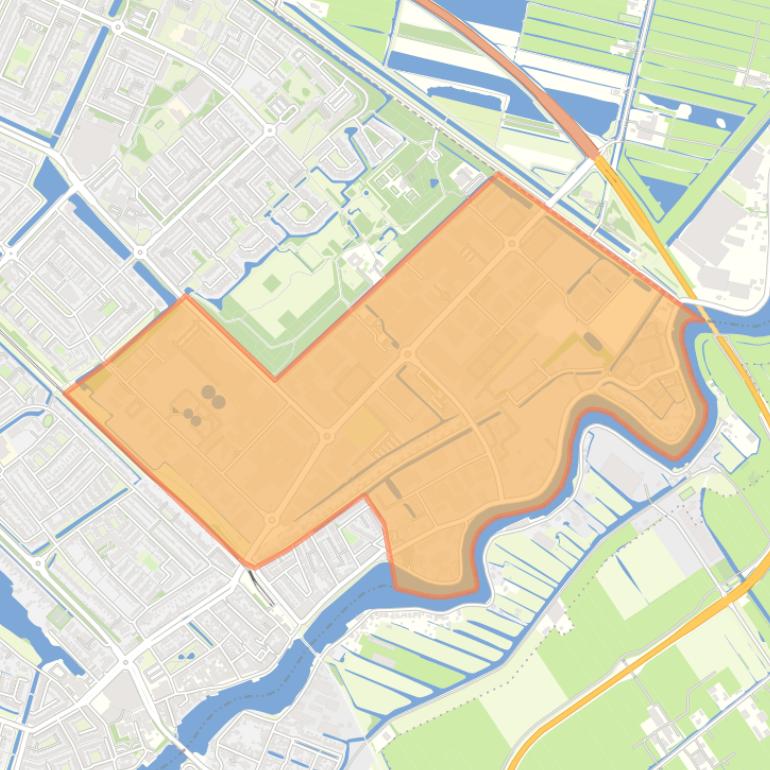 Kaart van de buurt Bedrijventerrein.