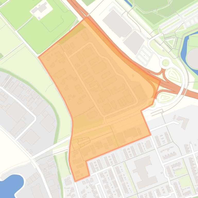 Kaart van de buurt Bedrijventerrein Ulgersmaborg-Noord.