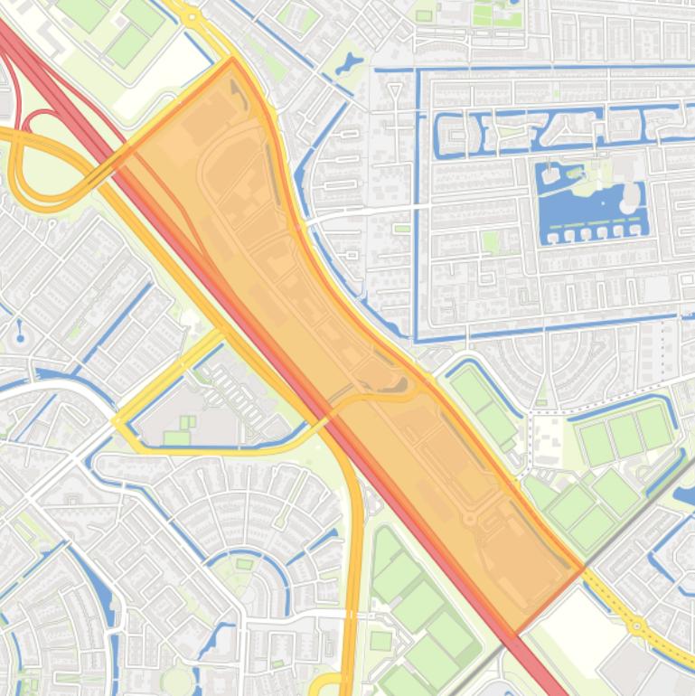 Kaart van de buurt Bedrijventerrein Vathorst-Noord.