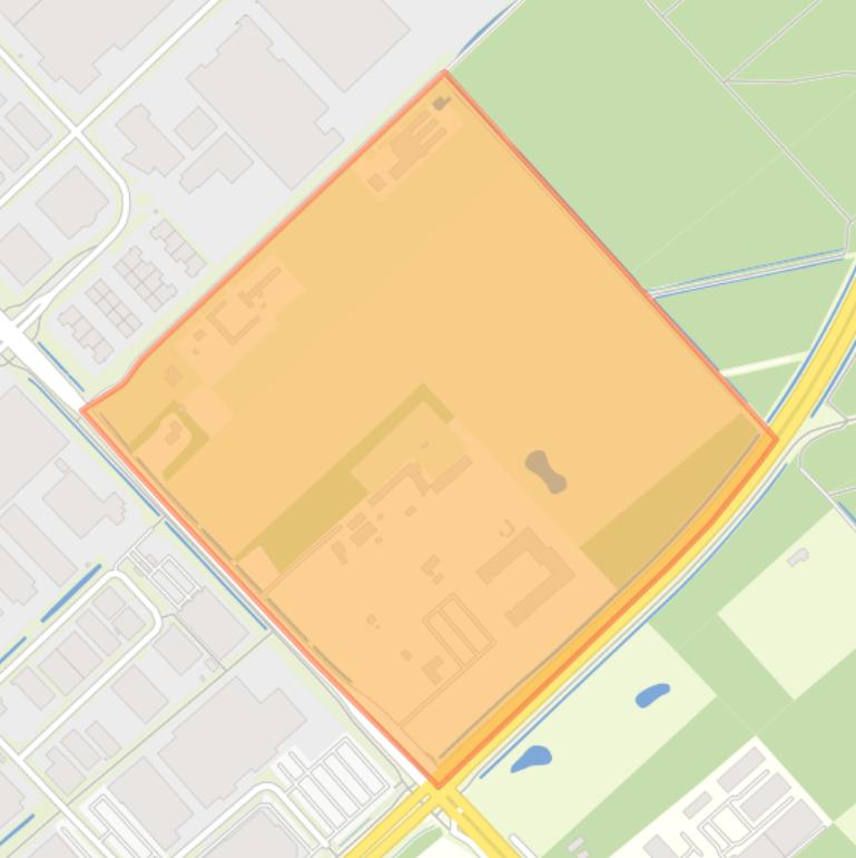 Kaart van de buurt Bedrijventerrein Vossenberg Scheg Oost.