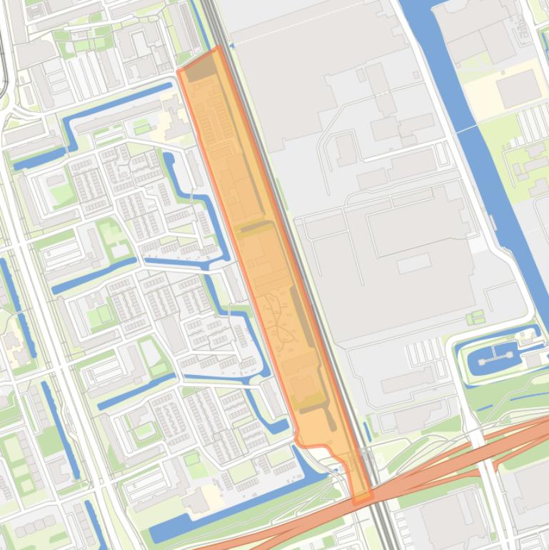 Kaart van de buurt Bedrijventerrein Vulcanusweg.