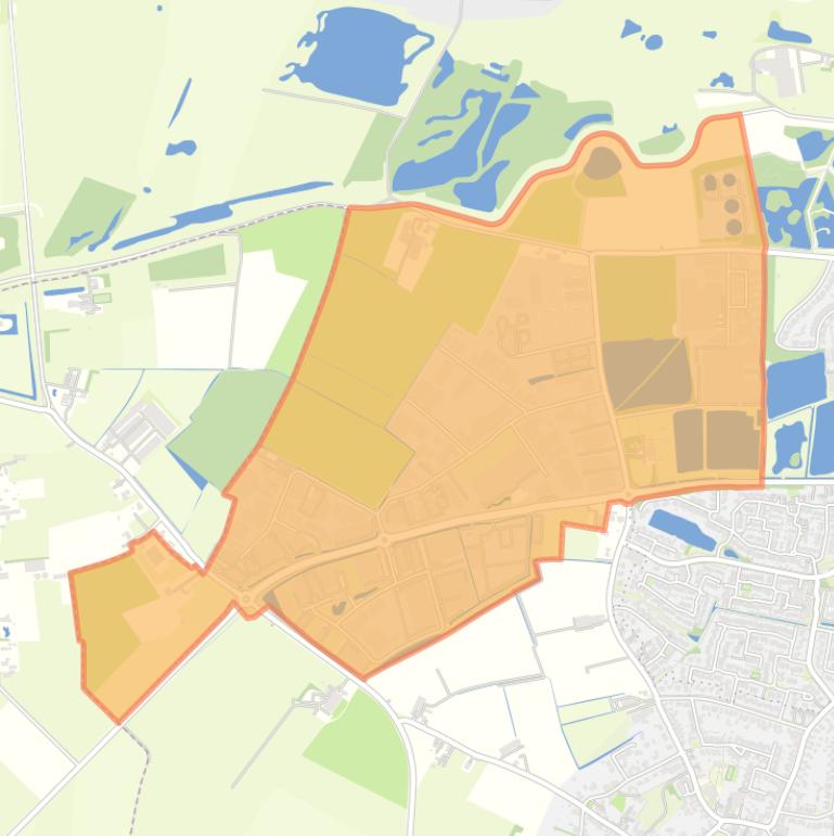 Kaart van de buurt Bedrijventerrein Westerhout.