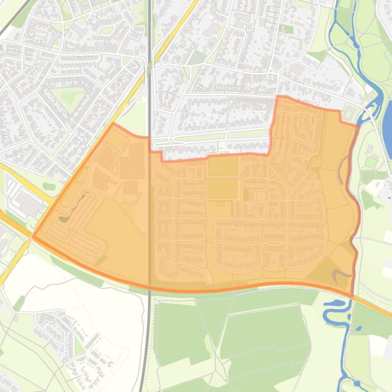 Kaart van de buurt Beekdal en Craaveld.