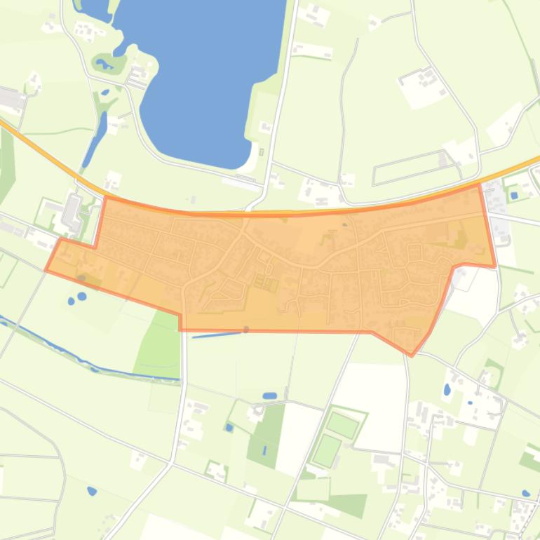 Kaart van de buurt Beers kern.