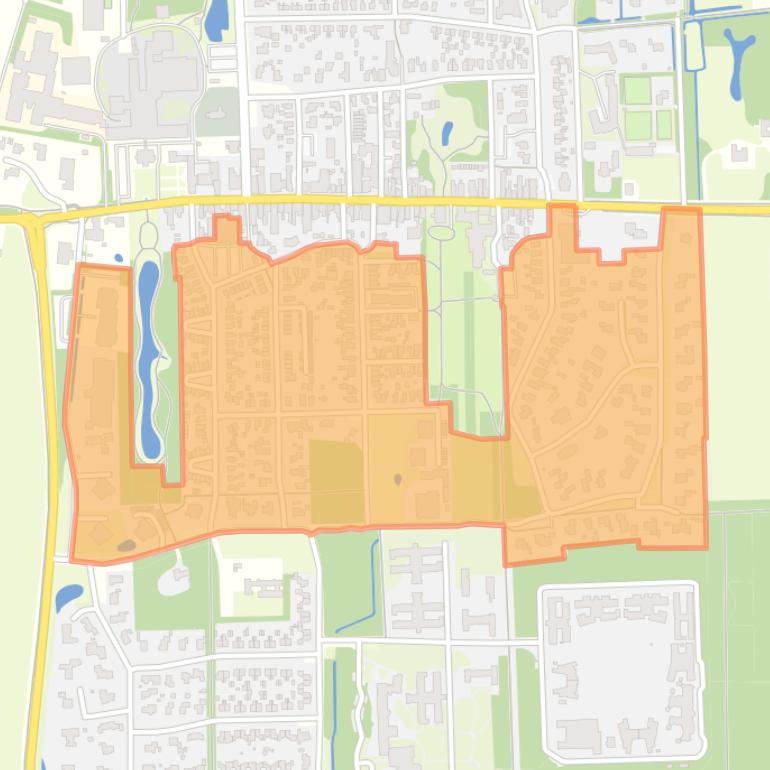 Kaart van de buurt Beetsterzwaag-Merkelân.