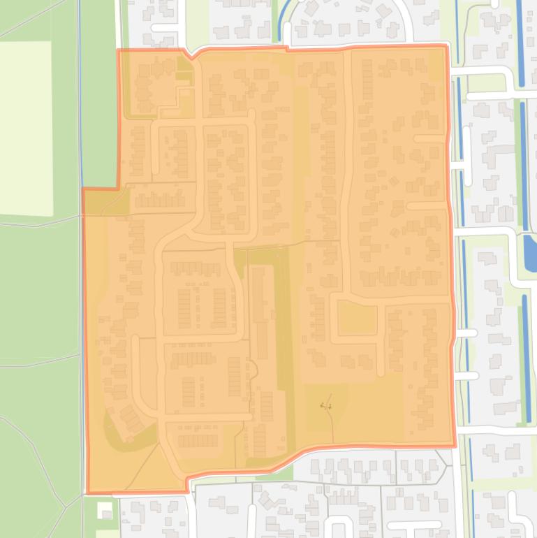 Kaart van de buurt Beetsterzwaag-Singels.
