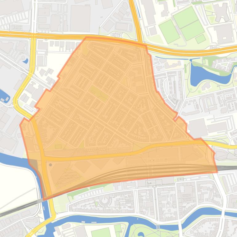 Kaart van de buurt Belcrum.