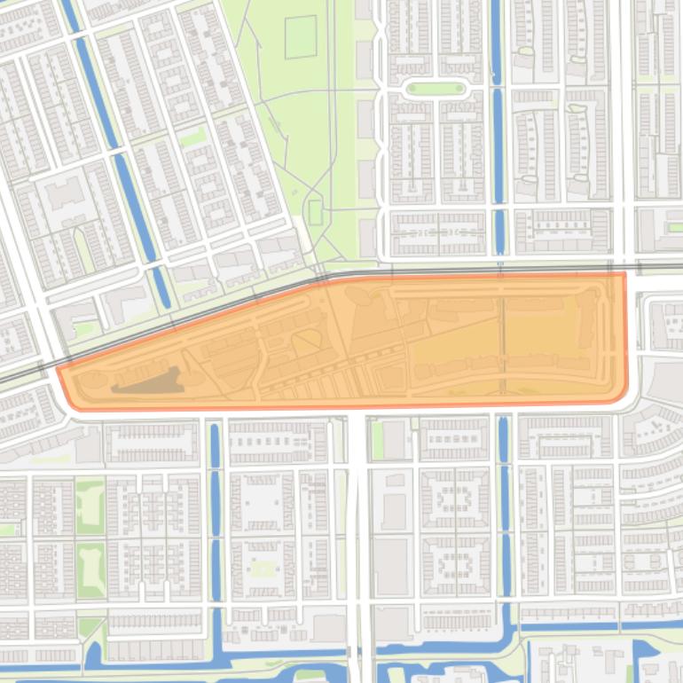 Kaart van de buurt Belgiëplein en omgeving.