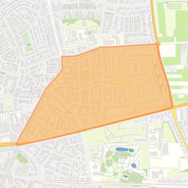 Kaart van de Benedenbuurt.