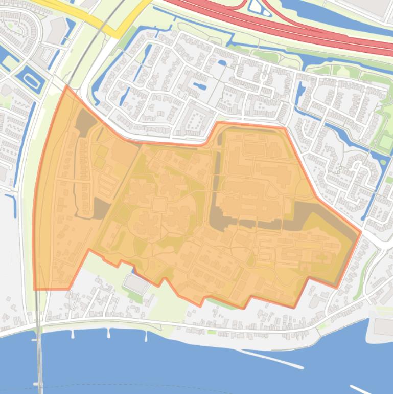 Kaart van de buurt Benedenveer.