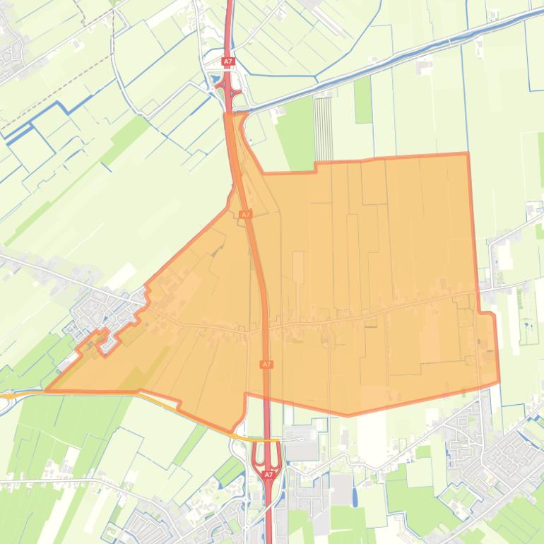 Kaart van de buurt Benningbroek Buitengebied.