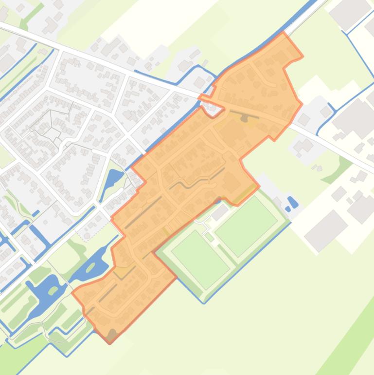 Kaart van de buurt Benningbroek Centrum.