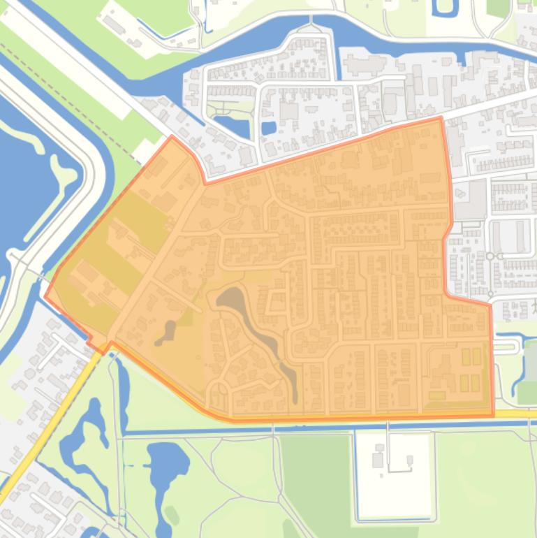 Kaart van de buurt Benthuizen Dorp-West.