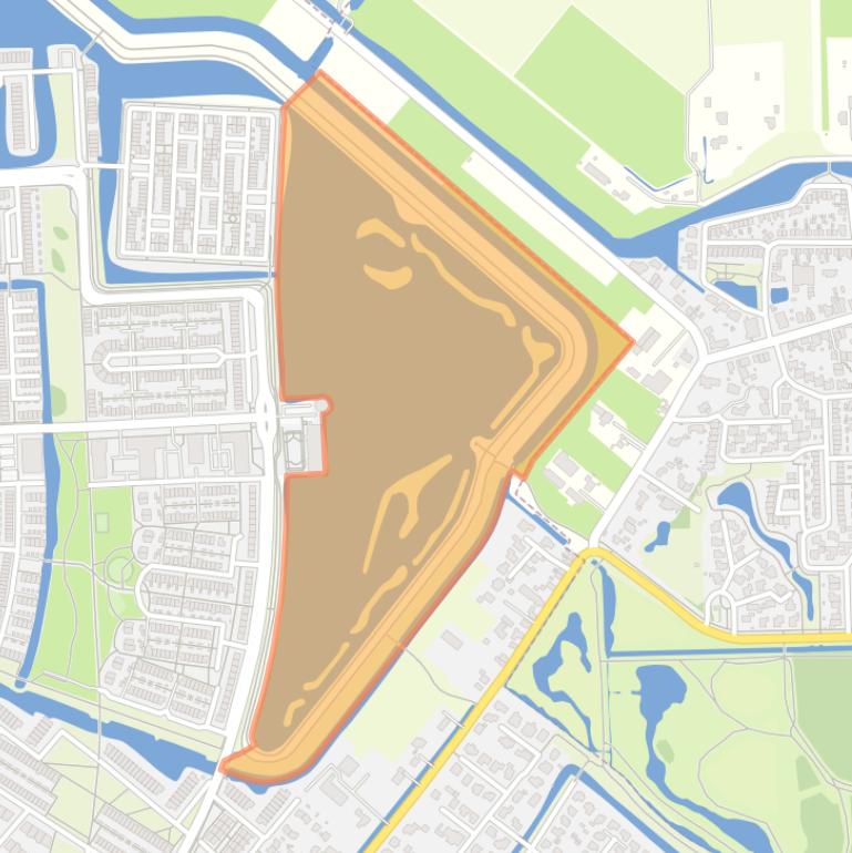 Kaart van de buurt Benthuizerplas.