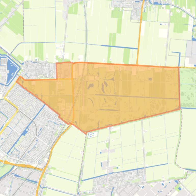 Kaart van de buurt Bentwoud.