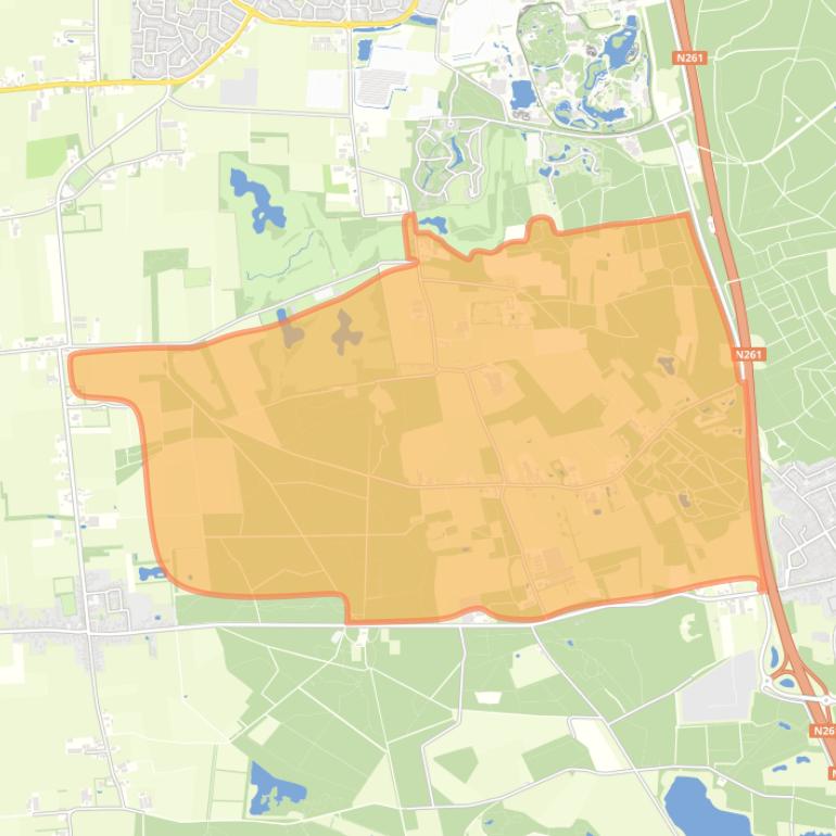 Kaart van de buurt Bergeind.