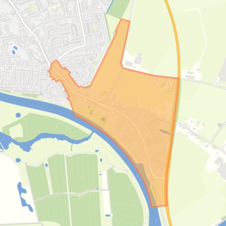 Kaart van de buurt Bergen.