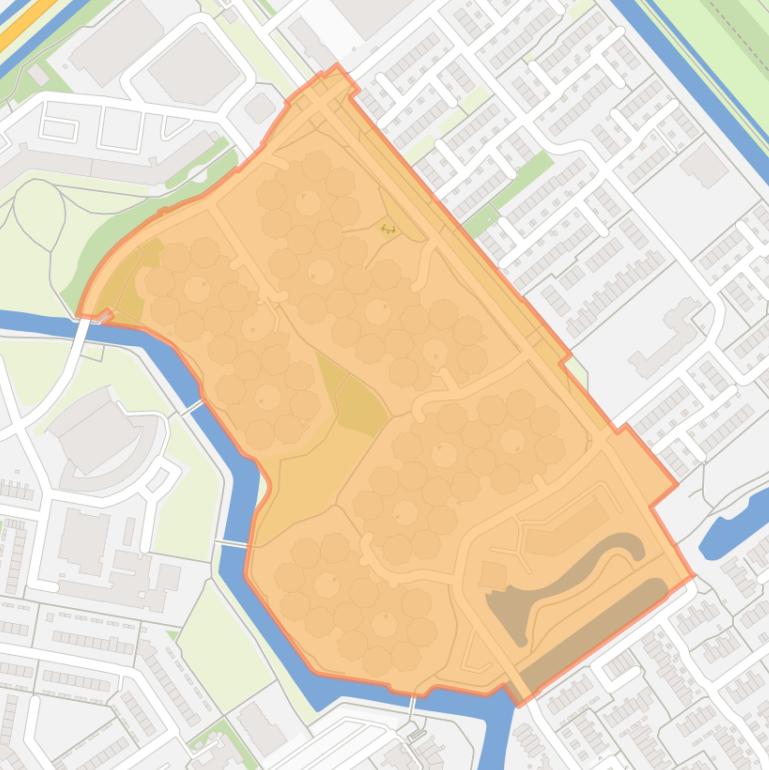 Kaart van de Bergenbuurt.