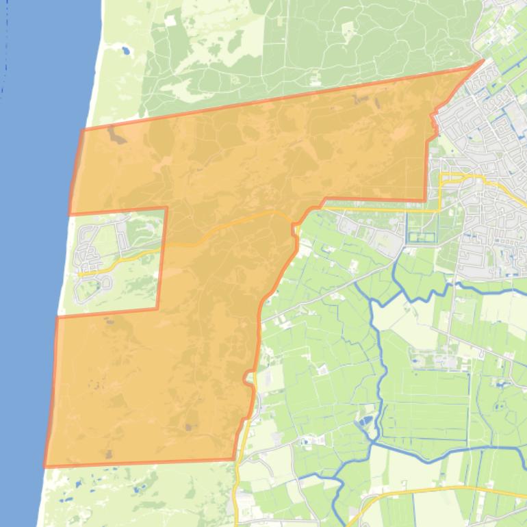 Kaart van de buurt Berger Duinen.