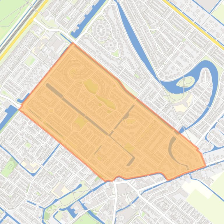 Kaart van de buurt Bergsche Ackers.