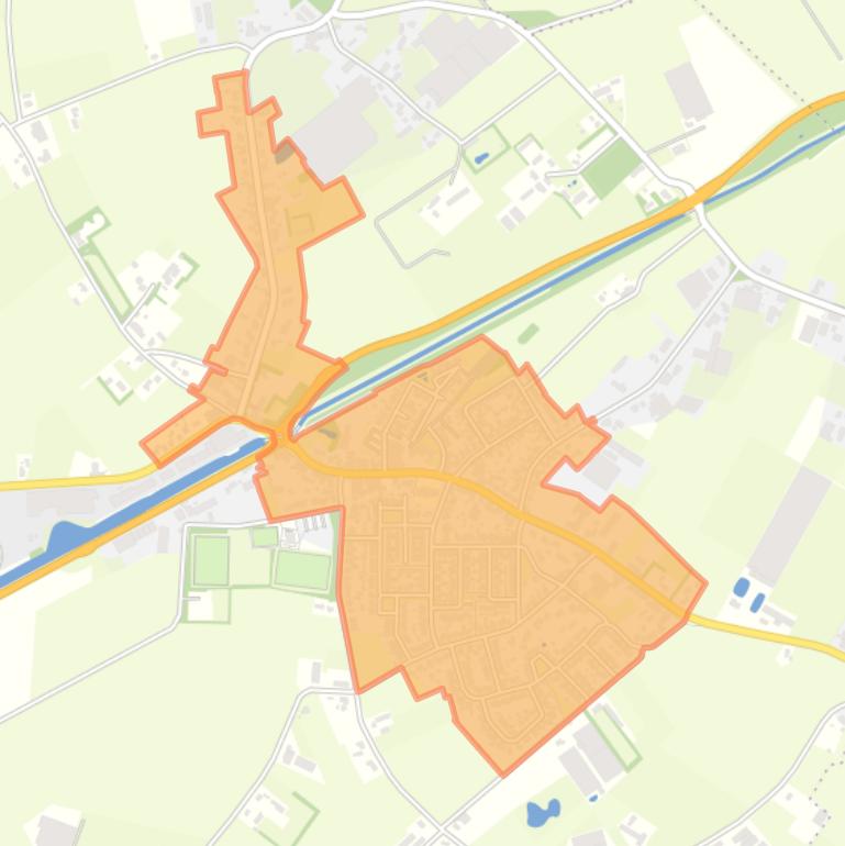 Kaart van de buurt Beringe-centrum.