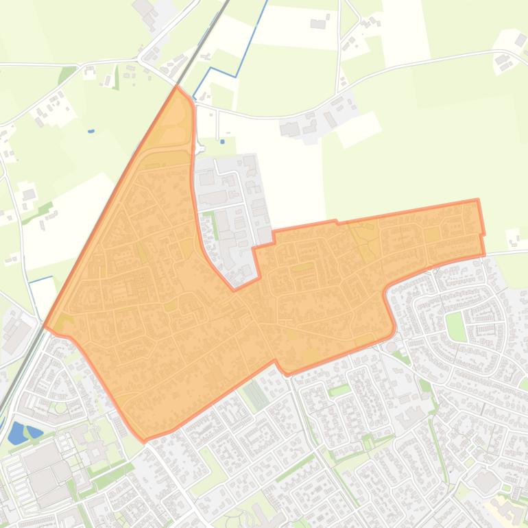 Kaart van de buurt Berkel Noord.