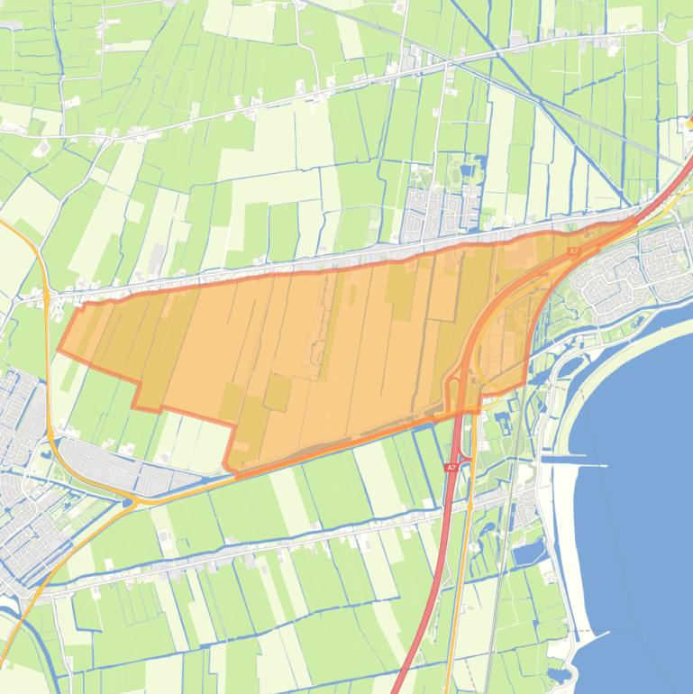 Kaart van de buurt Berkhout Verspreide huizen Zuid.