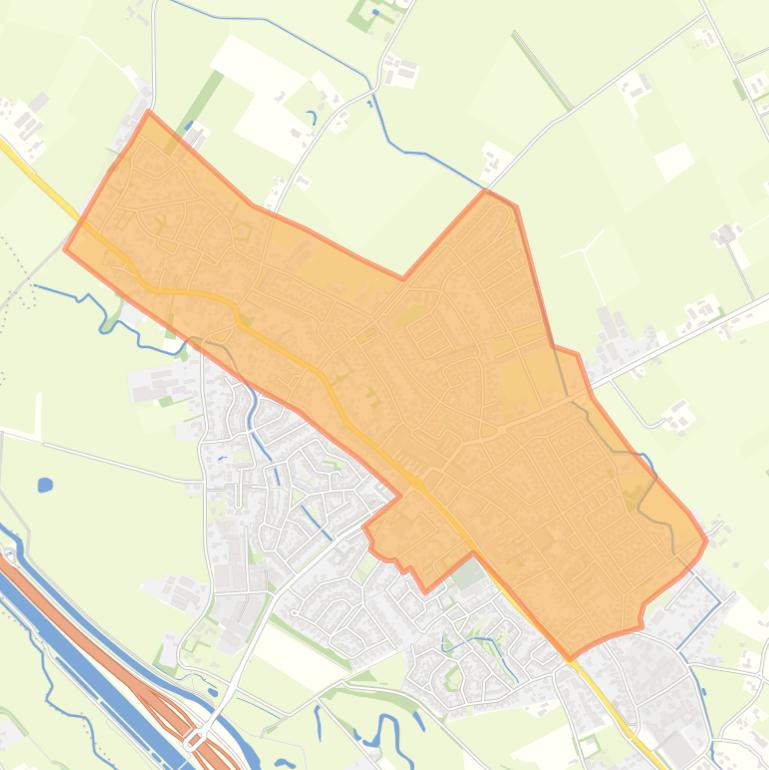 Kaart van de buurt Berlicum.