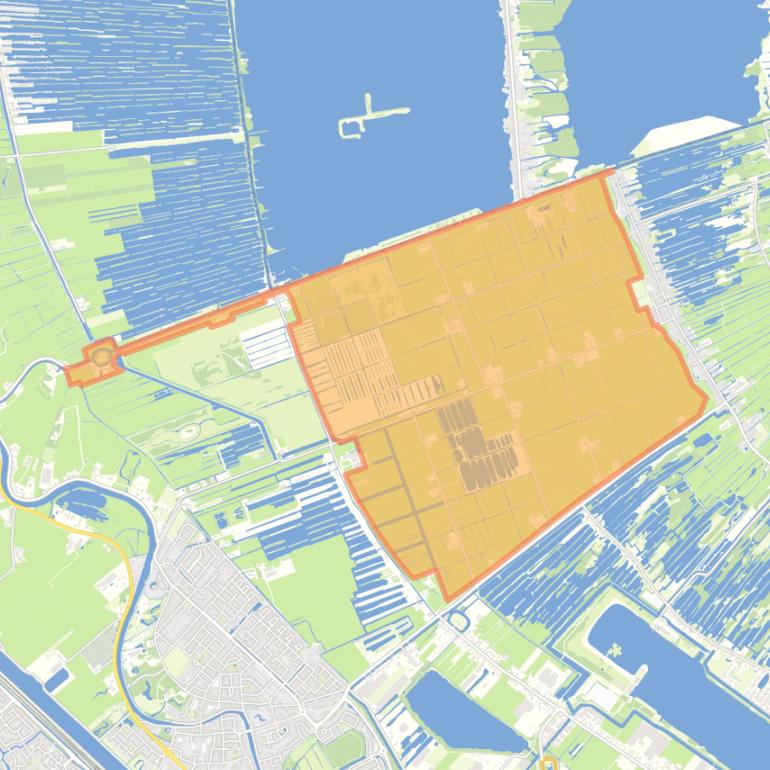 Kaart van de buurt Bethunepolder-Noord.