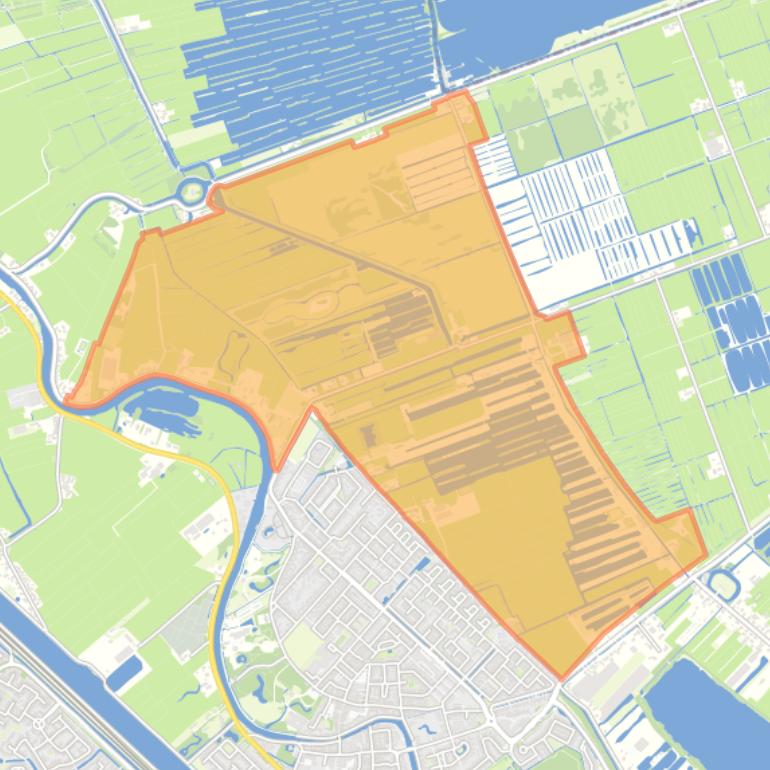 Kaart van de buurt Bethunepolder-zuid.