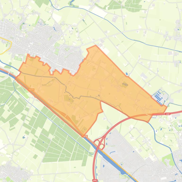 Kaart van de buurt Beugt.