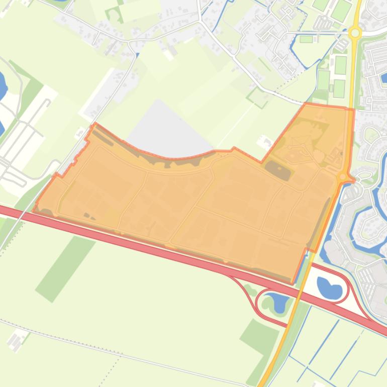 Kaart van de buurt Beuningen-Schoenaker.