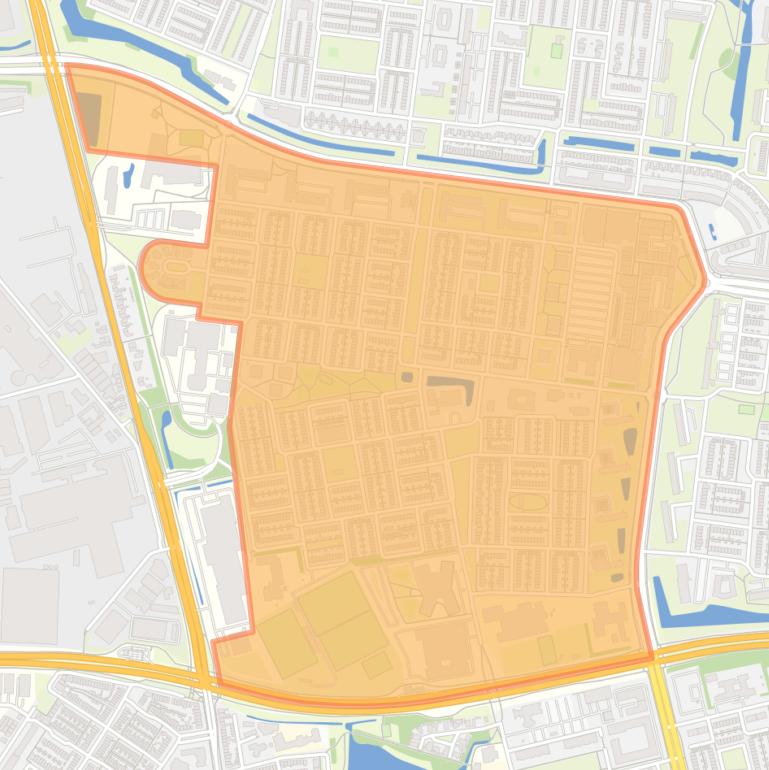 Kaart van de buurt Biesdonk.