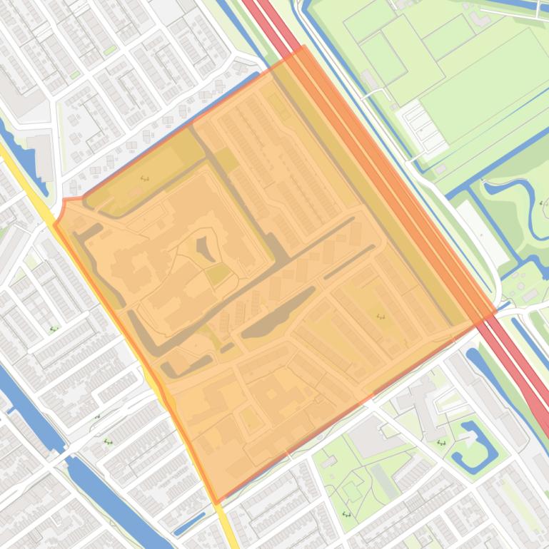 Kaart van de buurt Biesland.