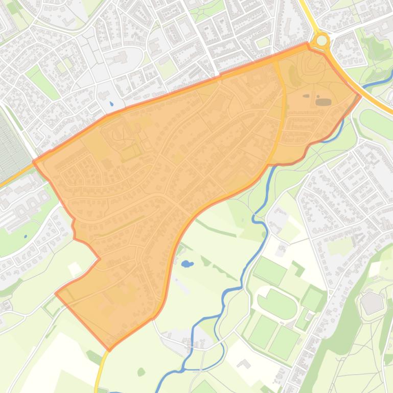 Kaart van de buurt Biesland.