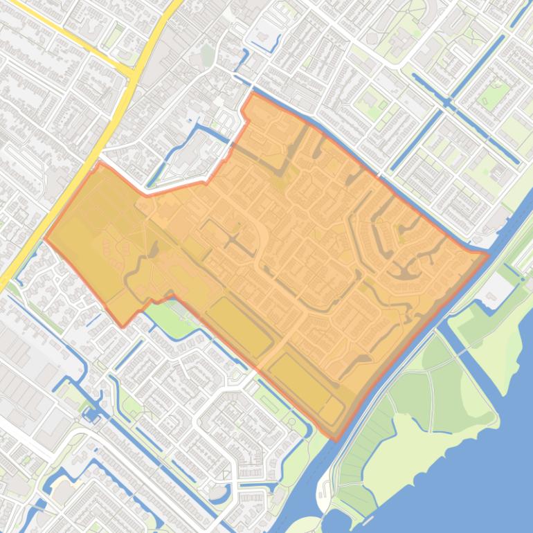 Kaart van de buurt Bijdorp.