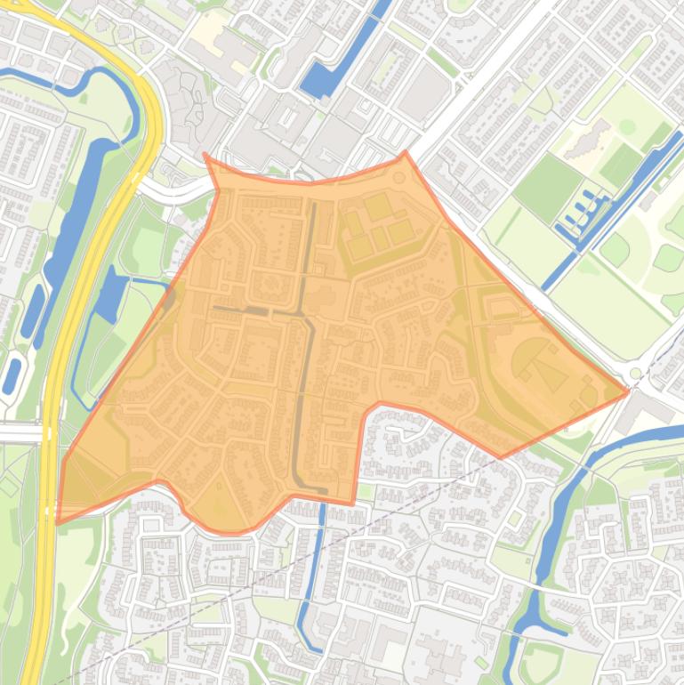 Kaart van de buurt Bijvanck Noord.