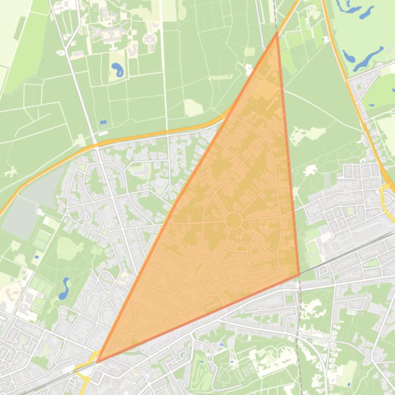 Kaart van de buurt Bilthoven Noord I.